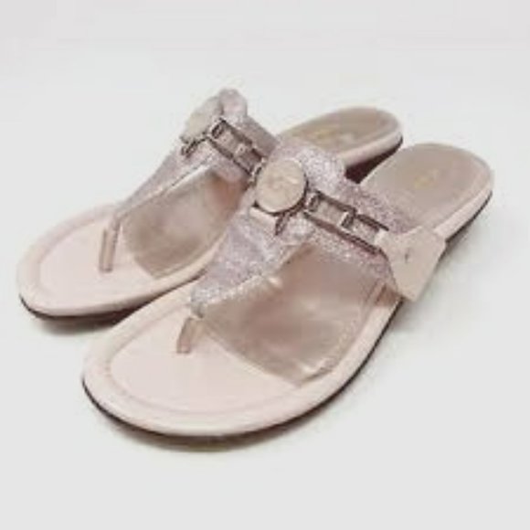 Marc Fisher Shoes - LIKE NEW MARC FISHER THE AMINA THONG SANDAL IN BLUSH PINK/NUDE- WOMENS 10